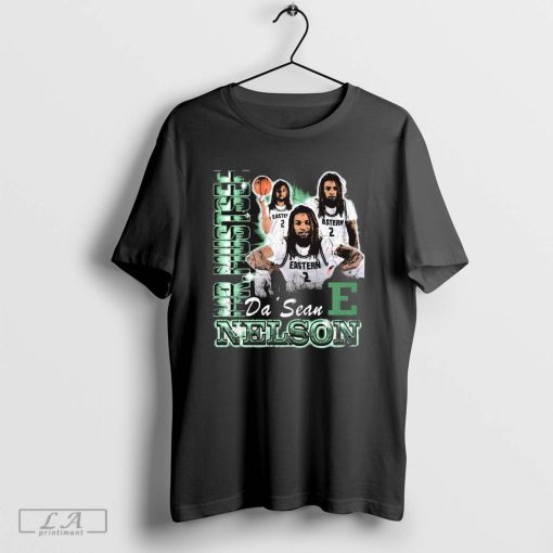 Da’Sean Nelson Mr Mustsee Eastern Michigan Eagles Basketball 90s Washed Graphic t-shirt