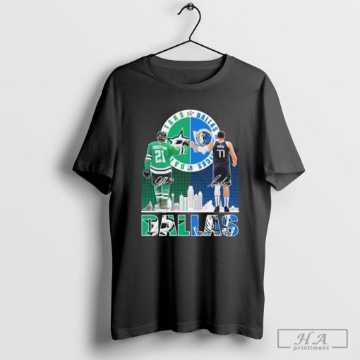 Dallas Hockey Jason Robertson X Dallas Basketball Luka Doncic Shirt