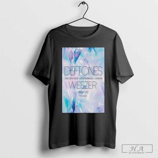 Deftones Tour June 29 2025 Crystal Palace London, GB t-shirt