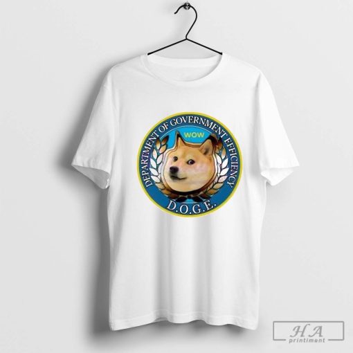 Department Of Government Efficiency Wow Doge 2024 Shirt