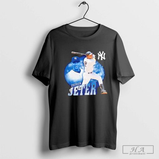 Derek Jeter player New York Yankees swing graphic shirt