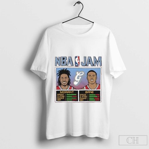 Desmond Bane & Ja Morant Red Memphis Grizzlies 2024-25 City Edition NBA Jam Tri-Blend T-Shirt