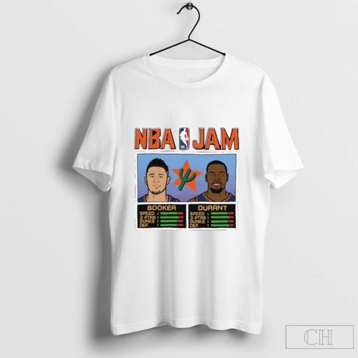 Devin Booker & Kevin Durant Phoenix Suns 2024-25 City Edition NBA Jam Tri-Blend T-Shirt