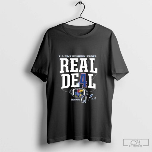 Devin Neal Jayhawks All-Time Rushing Leader Real Deal Shirt