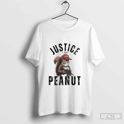 Digital Peanut Squirrel Justice for Peanut Maga Squirrel Shirt