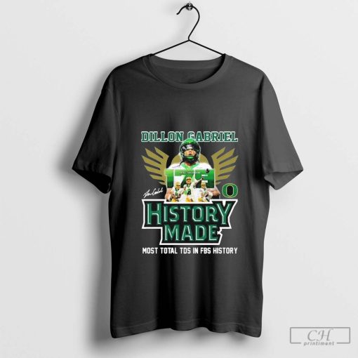 Dillon Gabriel x Oregon Ducks FBS Touchdown Record-Breaker T-Shirt