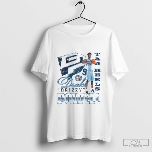 Drake Powell Drizzy North Carolina Tar Heels 90s Graphic t-shirt