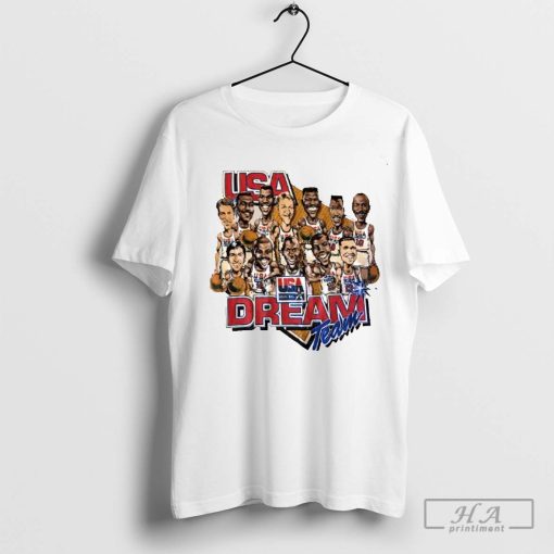 Dream Team Shirt 1992 Vintage Rare 90's Olympic Caricature Shirt