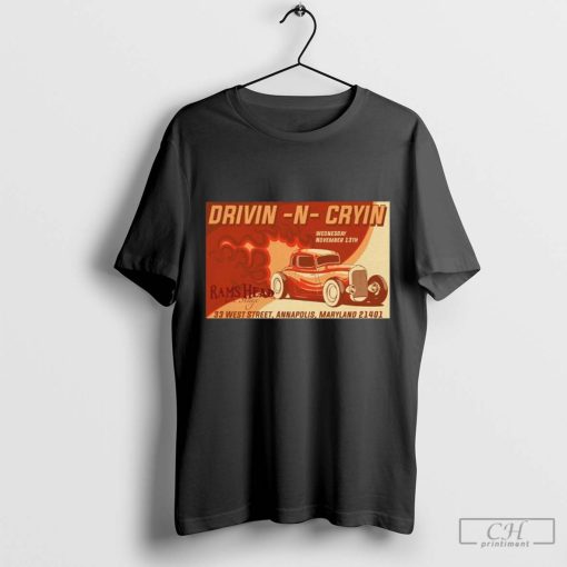 Drivin N Cryin Rams Head On Stage Annapolis, MD Nov 13 2024 Tour Poster Shirt