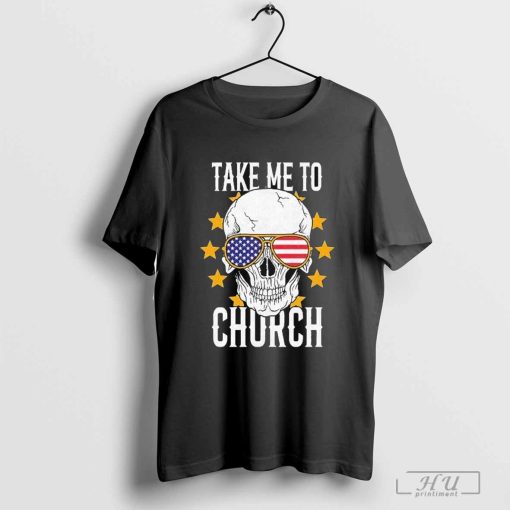 Eric Church Take Me To Church Skull T-shirt