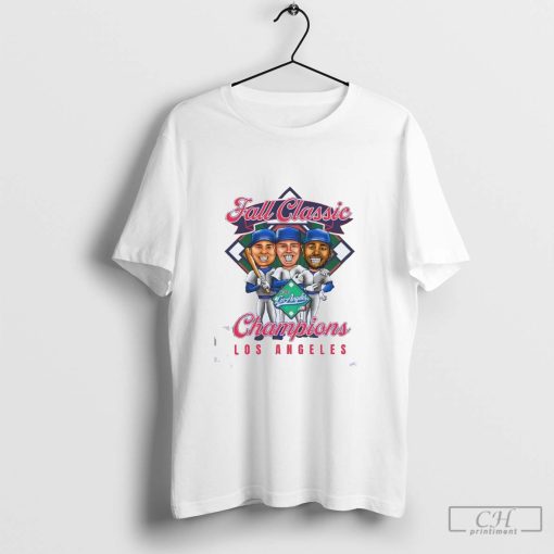 Fall Classic 2024 World Series Champions Los Angeles Dodgers caricature shirt