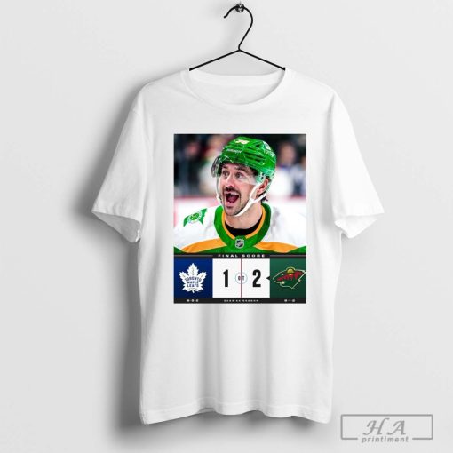 Final Score Toronto Maple Leafs vs. Minnesota Wild 1 – 2 2024-25 Season t-shirt