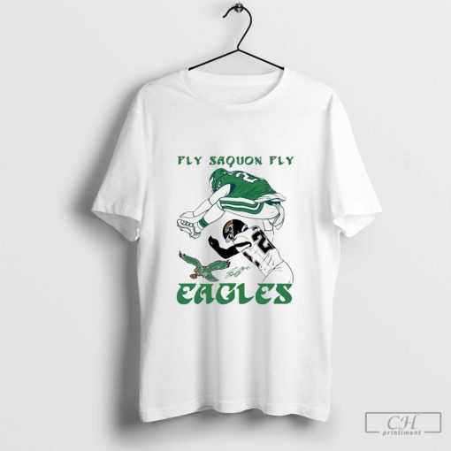 Fly Saquon Fly Eagles Saquon Barkley The Reverse Hurdle Jarrian Jones NFL Signature t-shirt