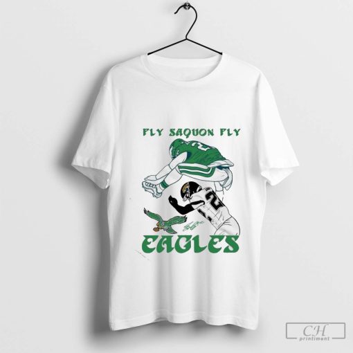 Fly Saquon Fly Eagles Saquon Barkley The Reverse Hurdle Jarrian Jones Shirt