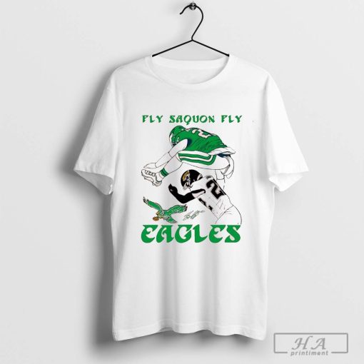 Fly Saquon Fly Eagles Saquon Barkley The Reverse Hurdle Jarrian Jones shirt