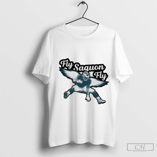 Fly Saquon Fly Eagles Saquon Barkley the reverse hurdle t shirt