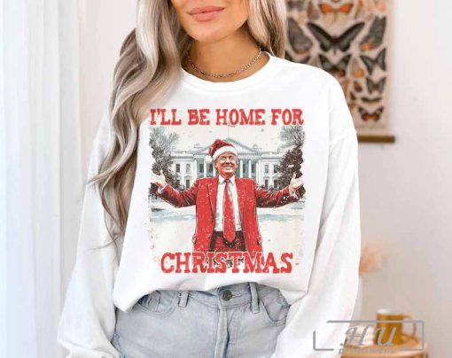 Funny Trump Christmas png, I'll be home for Xmas png, 2024 Political png, Merry Vibes png, Holiday Sublimation