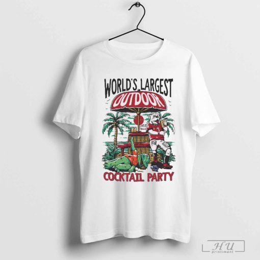 GA Cocktail Party World’s Largest Outdoor Georgia Bulldogs Beats Florida Gators t-shirt