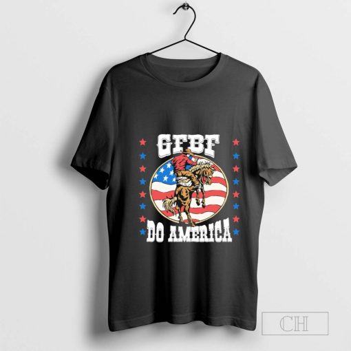 GF BF Do House American Flag Cowboy T-Shirt