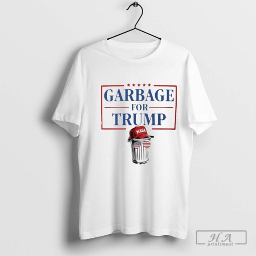 Garbage For Trump Shirt Trump Vance Funny Garbage Truck MAGA Hat T-Shirt