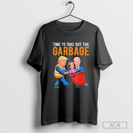 Garbage for Trump 2024 Funny Time to take out Garbage Biden T-Shirt