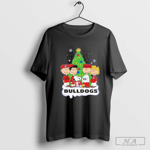 Georgia Bulldogs Christmas With the Peanuts Characters Lover shirt