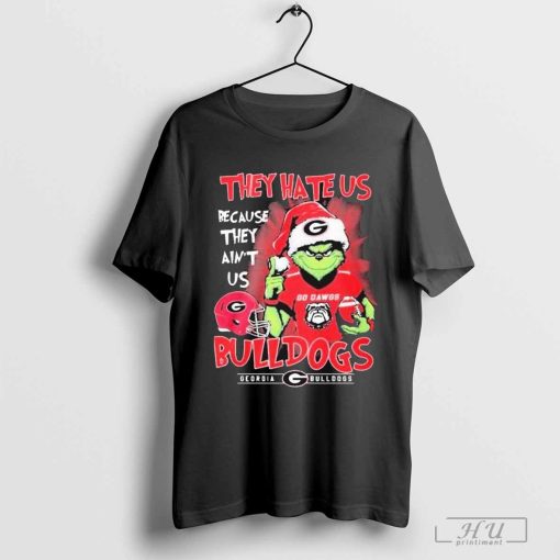 Georgia Bulldogs Santa The Grinch Go Dawgs They Hate Us Because They Ain’t Us Christmas Holidays T-Shirts