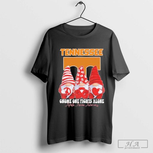 Gnome X Tennessee Volunteers One Fights Alone Aplastic Anemia Awareness Shirt