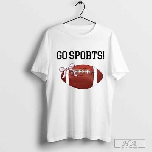 Go Sports Rugby Football Bow T-shirts