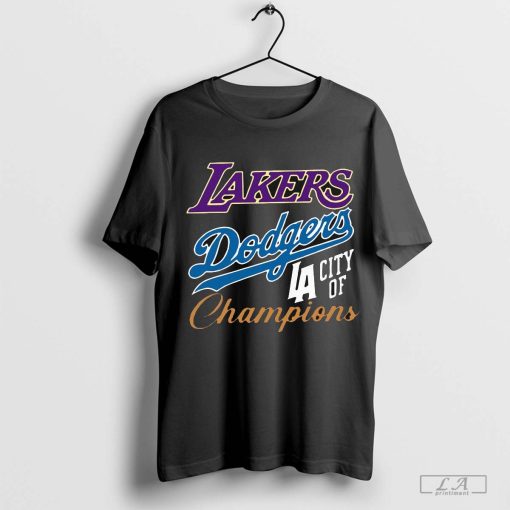 Good Los Angeles Laker Dodgers City Of Champions Shirt