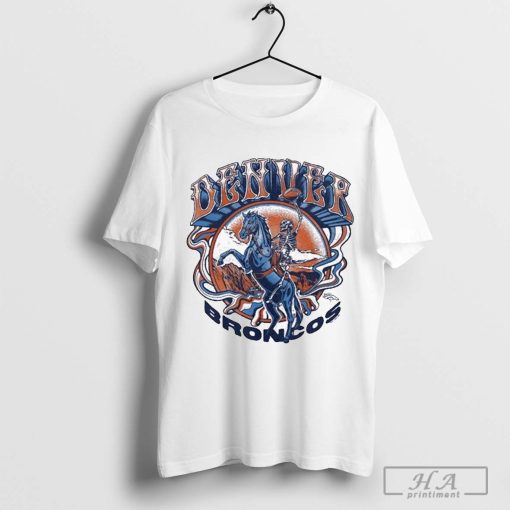 Grateful Dead x Denver Broncos Cowboy Skeleton NFL T-Shirt