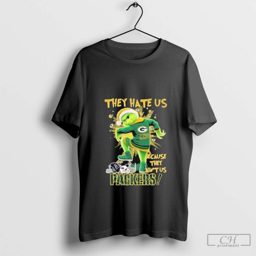 Green Bay Packers The Grinch They Hate Us Because They Ain’t Us 2024 T-Shirt