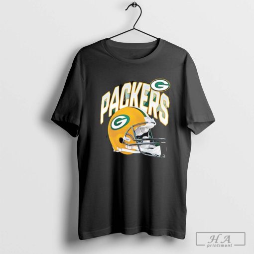 Green Bay Packers logo and helmet shirt