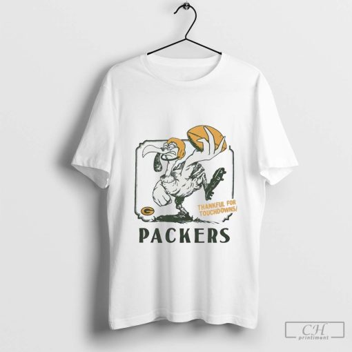 Green Bay Packers thankful for touchdowns t-shirt