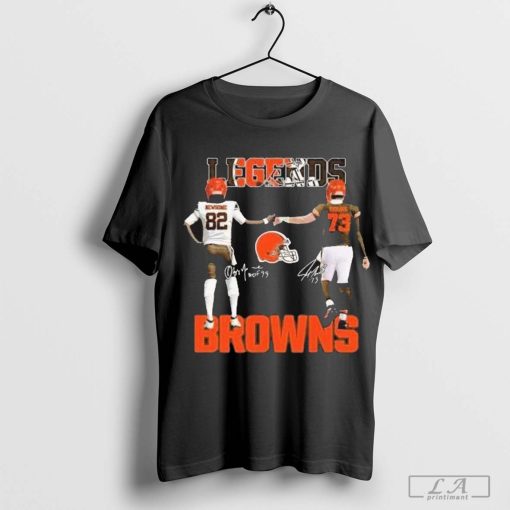 Greg Newsome II And Joe Thomas Legends Cleveland Browns T Shirt