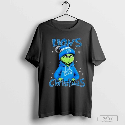 Grinch Detroit Lions Christmas Shirt