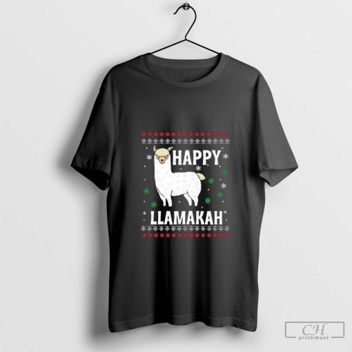 Happy Llamakah Ugly Christmas 2024 Shirt