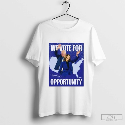 Harris Walz 2024 We Vote For Opportunity Nov 5 Poster t-shirt