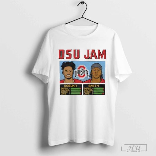 Homage OSU Jam Ohio State Buckeyes football Egbuka And Smith Painting t-shirt