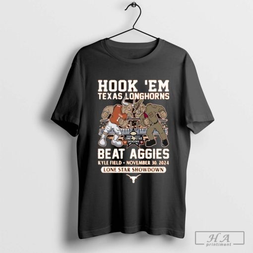 Hook ‘Em Texas Longhorns Beat Aggies Lone Star Showdown November 30-2024 Lone Star Showdown t-shirt