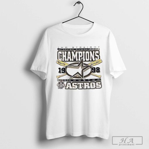 Houston Astros two straight NL central division Champions 1998 shirt