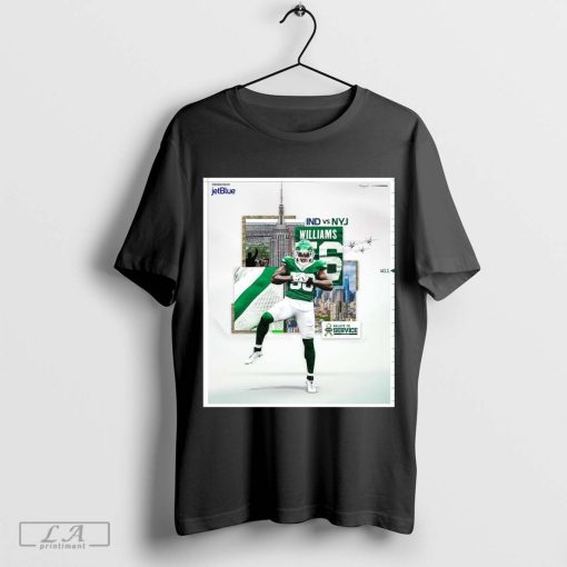 Indianapolis Colts vs New York Jets 2024 Week 11 NFL Quincy Williams Salute To Service Poster t-shirt