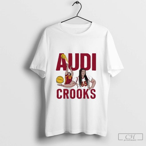 Iowa State Cyclones Player Audi Crooks #55 Graphic t-shirt