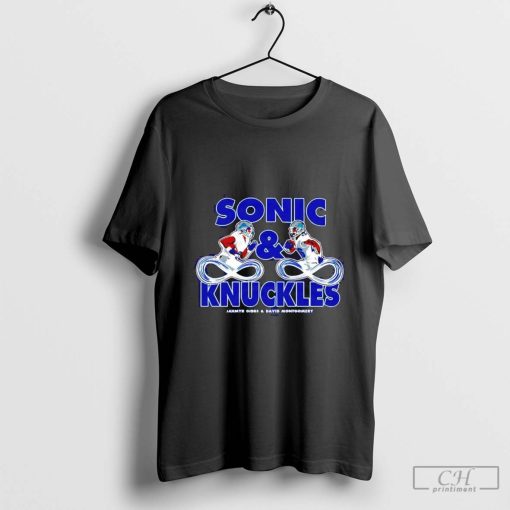 Jahmyr Gibbs And David Montgomery Sonic And Knuckles Shirt