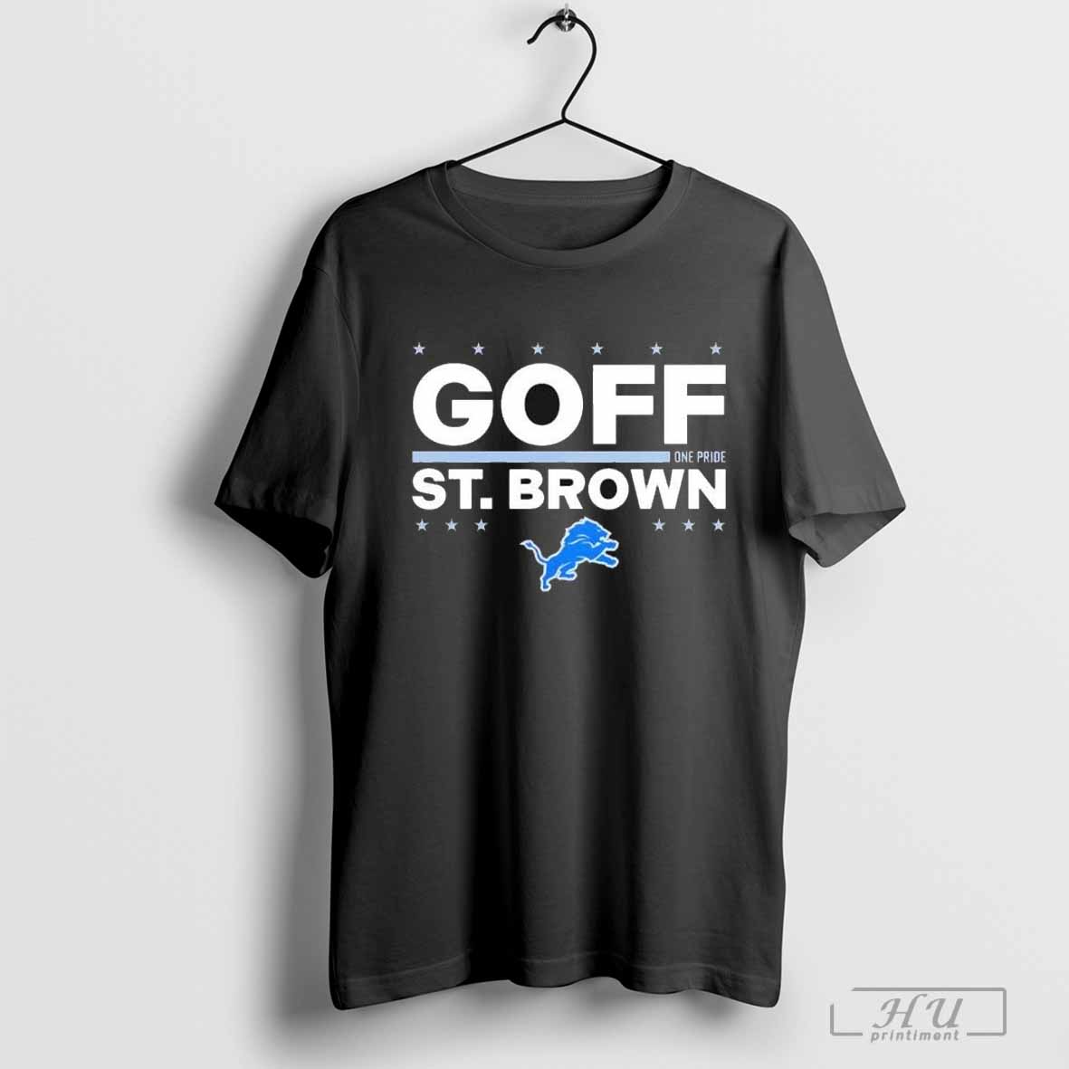 Jared Goff And Amon Ra St Brown One Pride Detroit Lions Election Players T Shirt