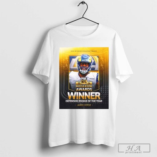 Jared Verse Winner 2024 Midseason Awards Defensive Rookie of the Year Los Angeles Ram T-shirt