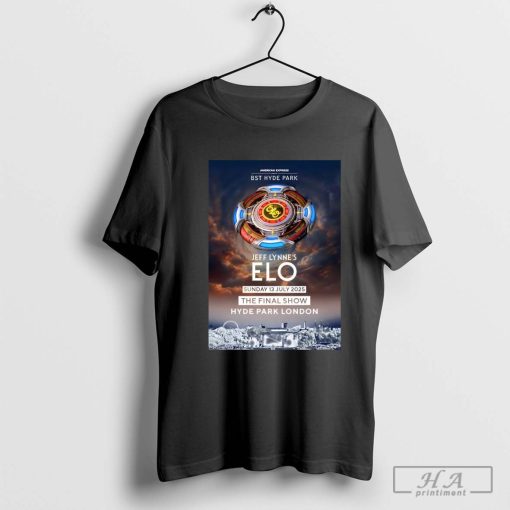 Jeff Lynne’s Elo The Over and Out 2025 Tour London BST Hyde Park 13 July 2025 T-shirt