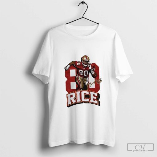 Jerry Rice #80 San Francisco 49ers player signature shirt