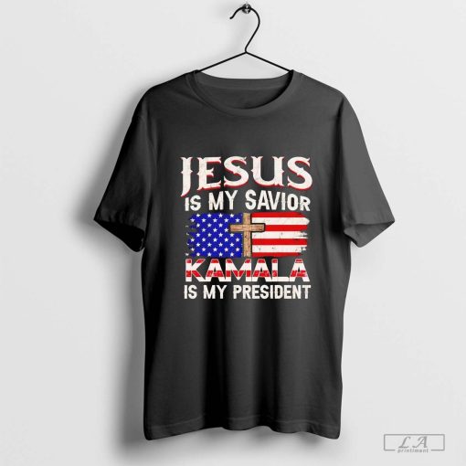 Jesus is my savior Kamala is my president T-shirt