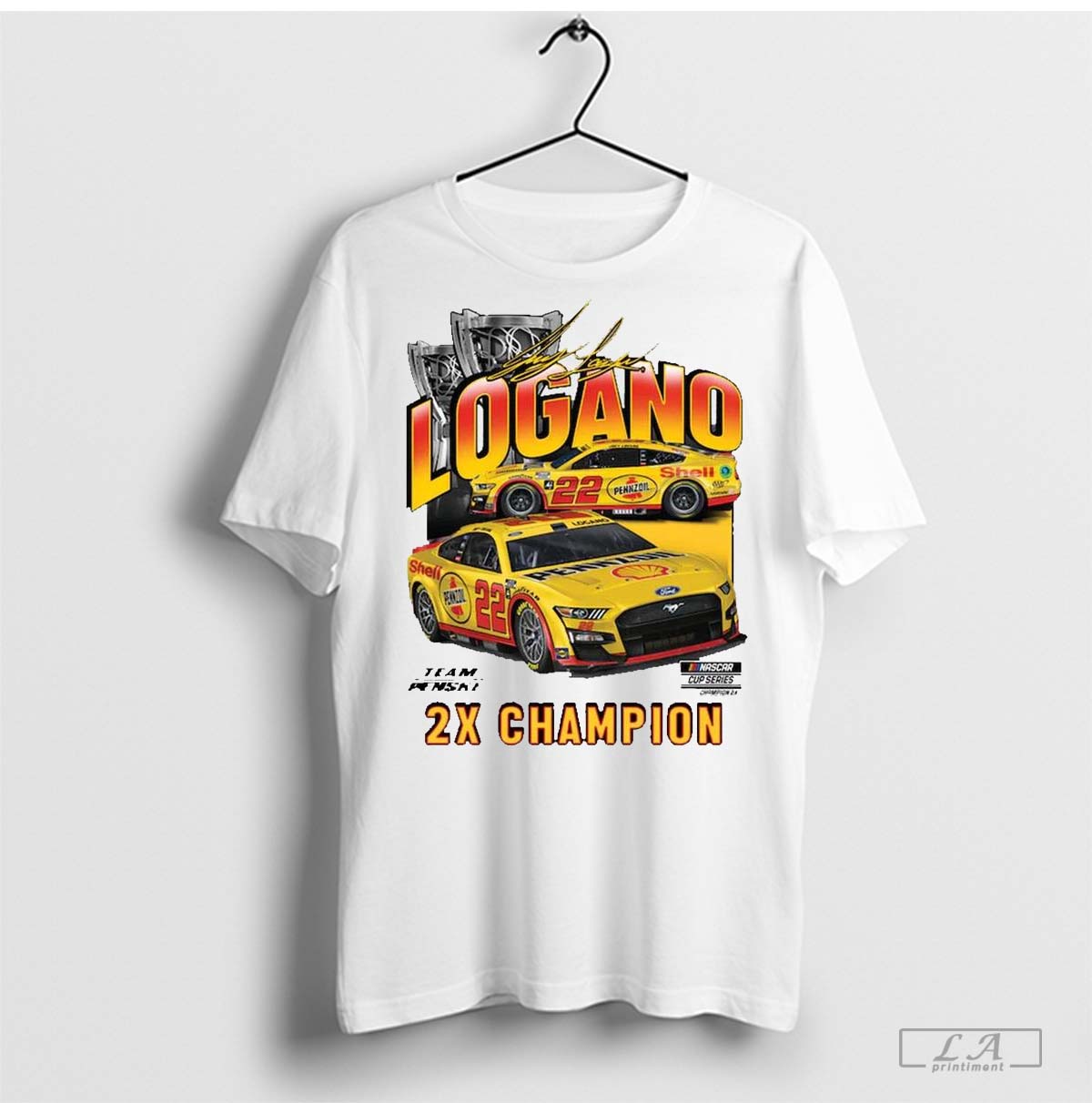 Joey Logano Team Penske Two Time Nascar Cup T Shirt